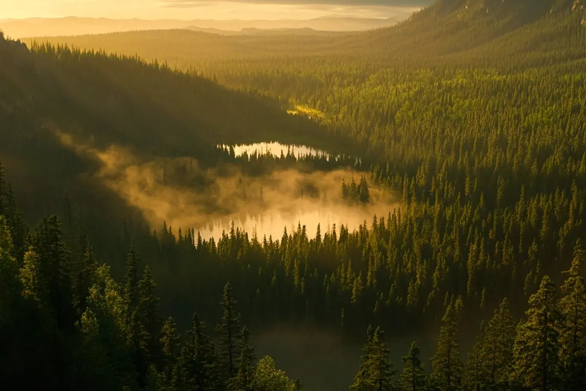 Carbon Pricing in Flux, Canada and the US Shift their Policy_The expansive Boreal Forest spanning Canada and partially reaching into the US_visual 1