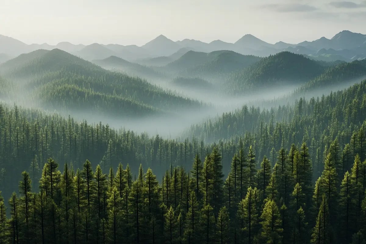 China’s ETS Could See 33-Fold Expansion by 2030_An aerial view of China’s largest forest, the Greater Khingan_visual 1