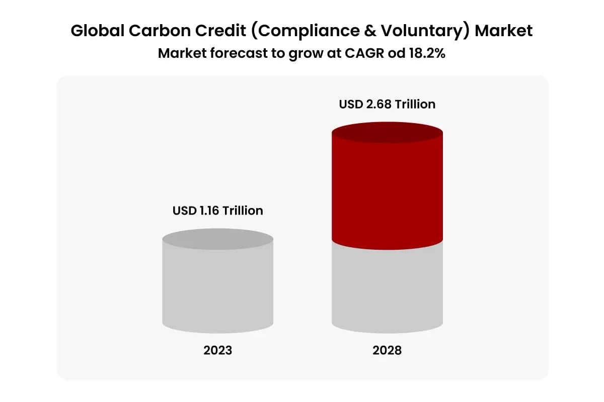 Compliance vs Voluntary Carbon Markets Whats the Difference_Global Carbon Credit (Compliance & Voluntary) Market_visual 5