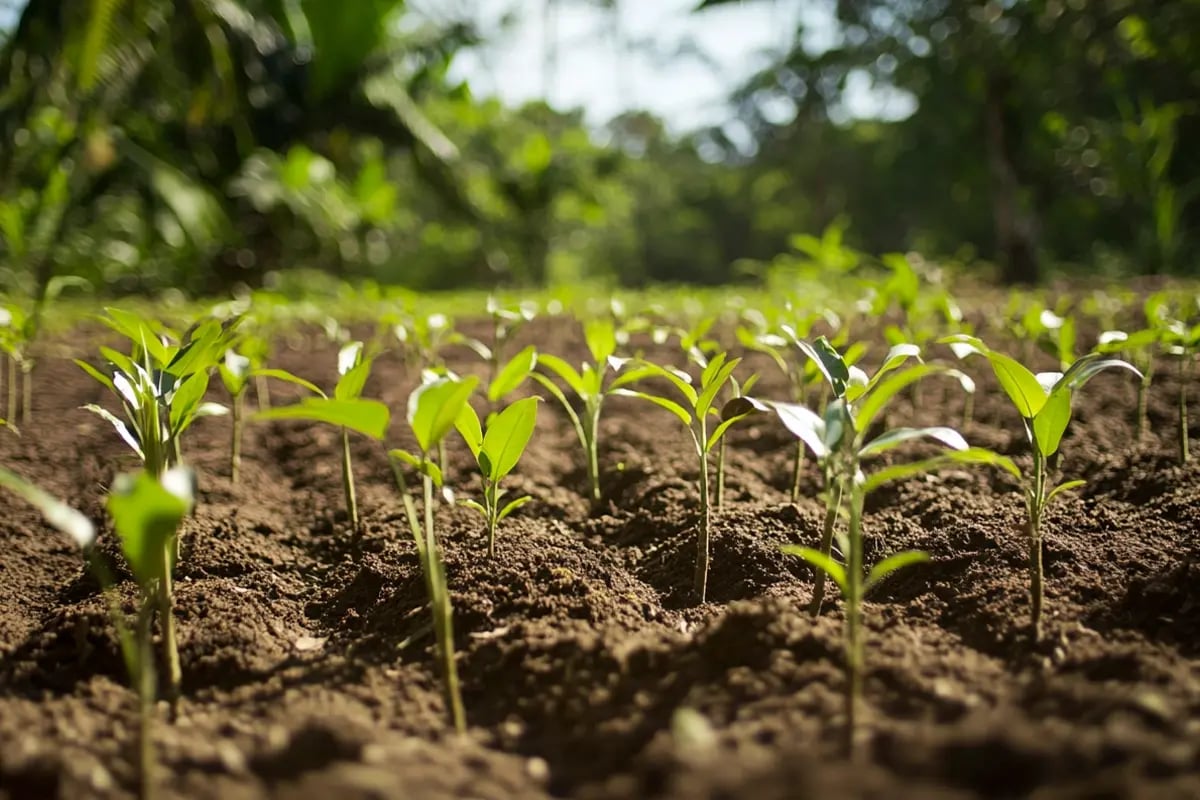 Who is Buying Carbon Units (and Why)_Close-up of many newly planted tree saplings in a forest_visual 4